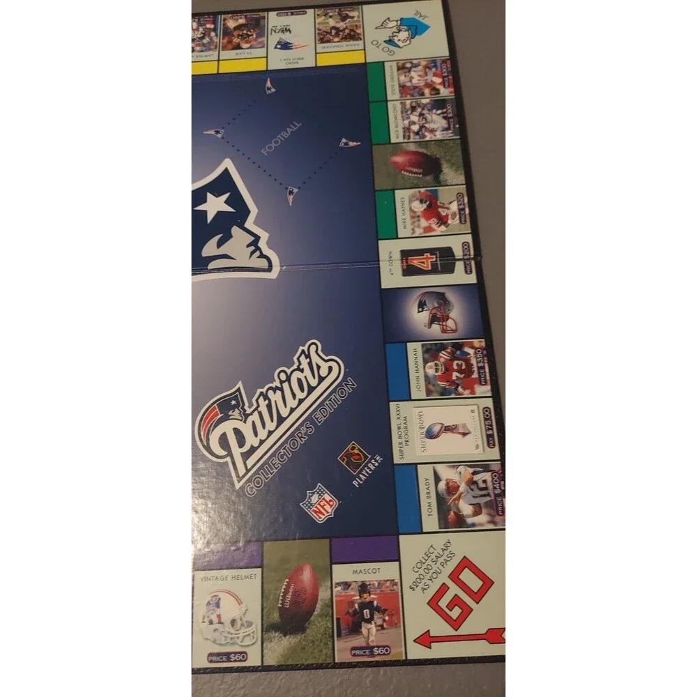 NEW ENGLAND PATRIOTS Collector's Edition Monopoly Game (No Instructions)